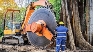 Amazing Fastest Big Forestry Chainsaw Machines - Powerful Logging Vehicles &amp; Chainsaws