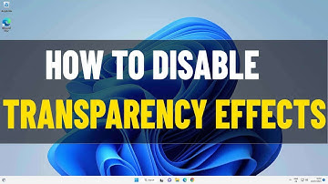 How To Turn Off Transparency Effects in Windows 11 | Disable transparency effect ❌