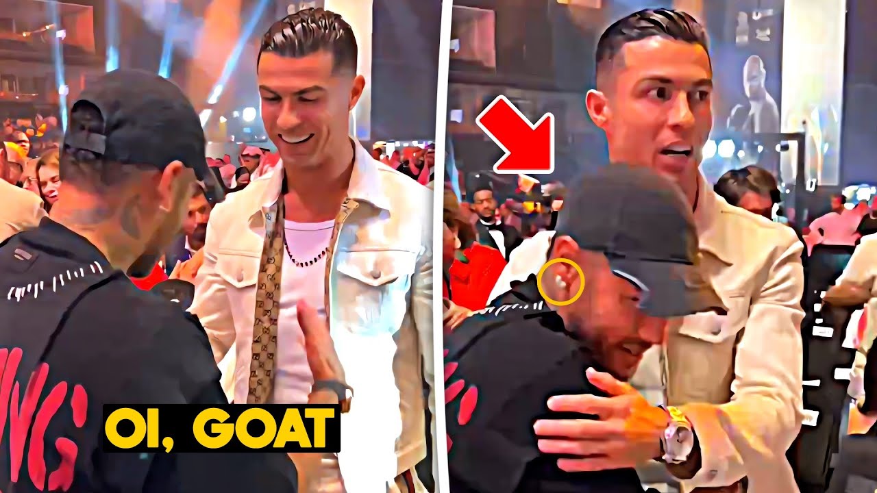 😍Ronaldo Meets Neymar | Jaw-Dropping Reactions at Boxing Arena! Must-Watch Moment!\