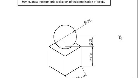 Isometric projection Problem no  1 Isometric projection Computer Aided engineering drawing BCEDK103