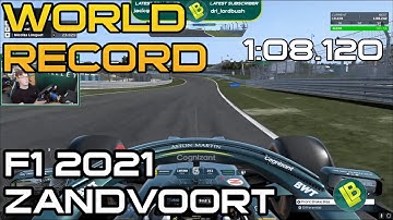F1 2021 Zandvoort World Record | 1:08.120 | Lucas Blakeley