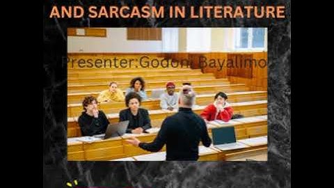 DIFFERENCES BETWEEN SATIRE AND SARCASM IN LITERATURE.