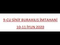 9-cu sinif buraxılış imtahanı Riyaziyyat. DİM. 10-11 iyun 2020 .Peyman Müəllim Nəhmətov