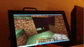 Minecraft on the Microsoft Surface Pro Tablet