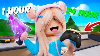 I Played MM2 on CONTROLLER For 24 HOURS...