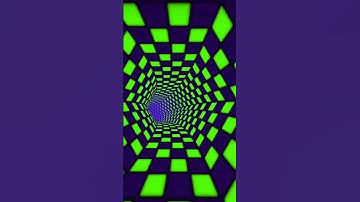 Green Blue Neon Glow sci fi Tunnel #shorts