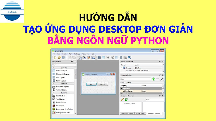 Tạo ứng dụng với python