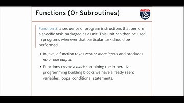 CS 125 Fall 2019: Mon 9.9.2019. Functions