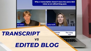 The difference between a podcast transcript and an edited blog post.