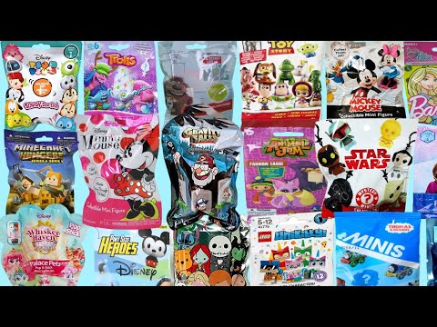 Blind Bags Opening Toy Surprises Minnie Mickey Mouse Ryans Jellies Disney Tsum 12 PJ Masks - 동영상