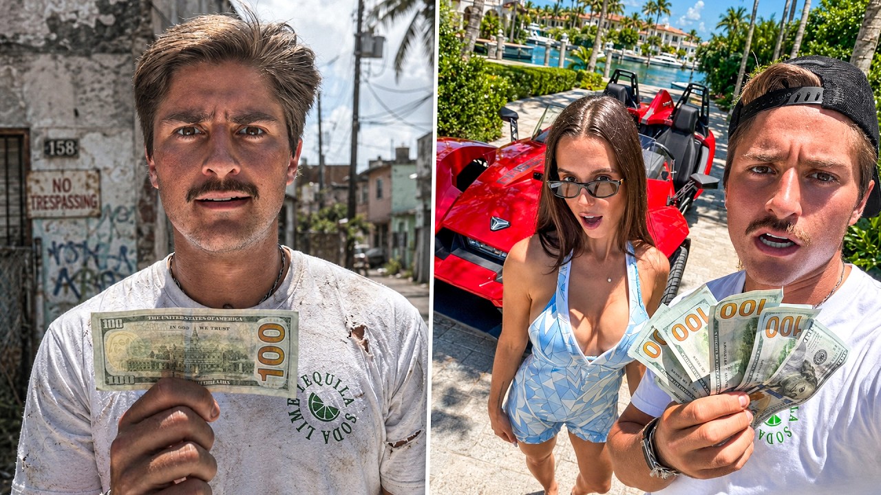 $100 vs $1000 Day in Miami