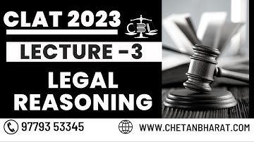 CLAT 2023 | Legal Reasoning Lecture: 3 | Free Crash Course