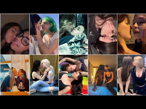 Hot lesbian couple kiss. Instagram lesbian couple part 1.