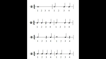 RHYTHM EXERCİSE TO IMPROVE YOUR SIGHT-READING SKILLS: Stage # 1.                #rhthm