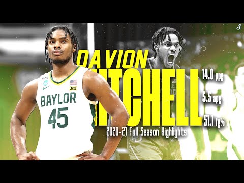 Davion Mitchell Baylor 2020-21 Season Highlights | 14 PPG 5.5 APG 51.1 FG%, Naismith DPOY! #Kings