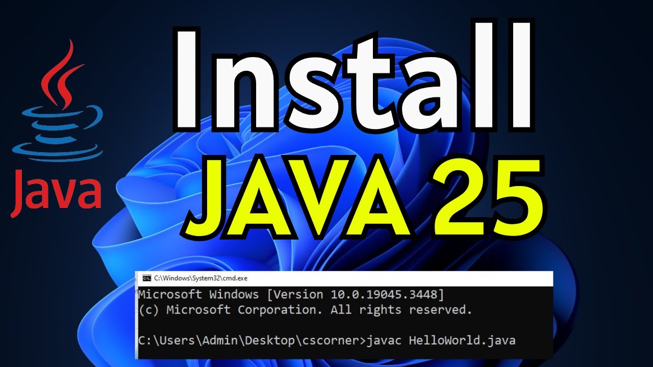 How to Install Java JDK 25 on Windows 11 | Latest Java