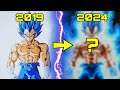 How to draw vegeta ssj blue evolution  then vs now drawing