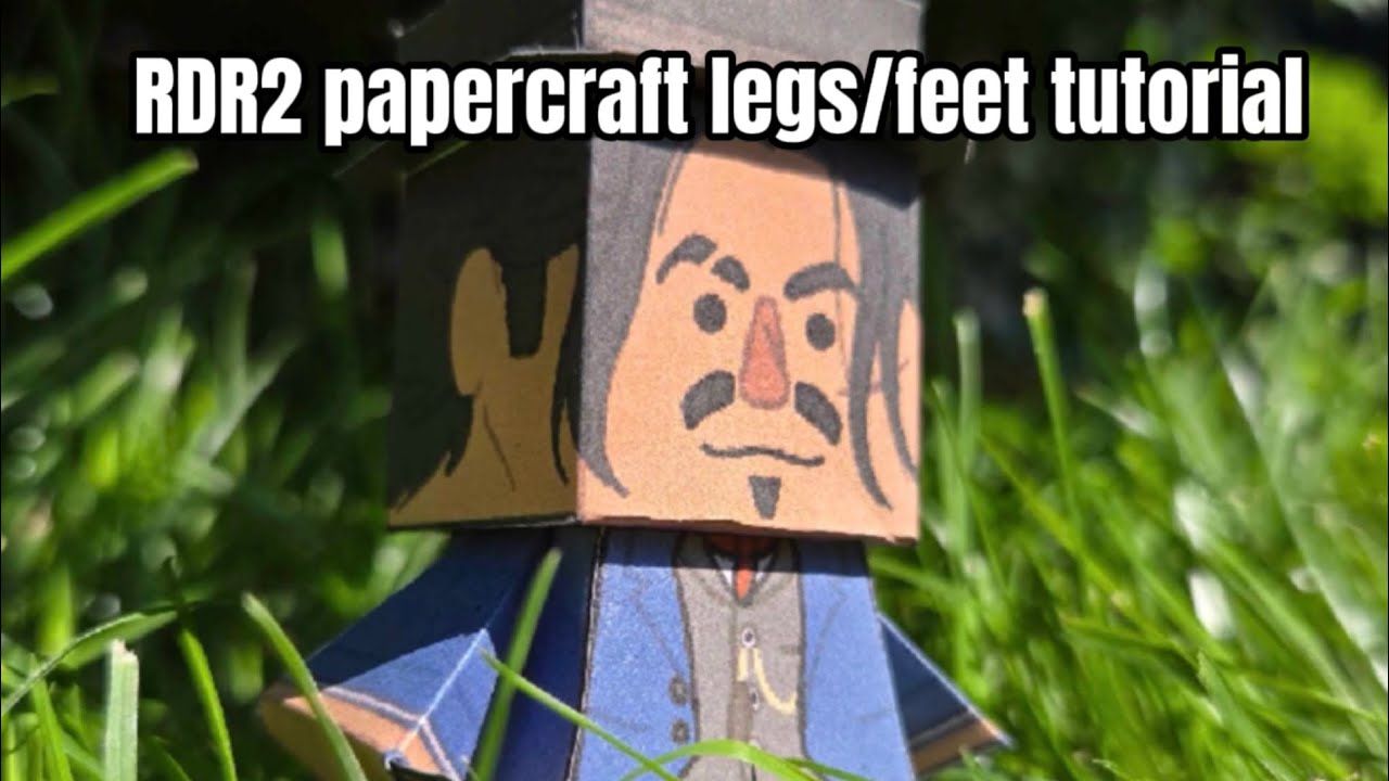 RDR2 papercraft feet/legs tutorial - YouTube