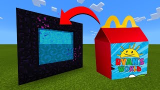 How To Make A Portal To The Ryan's World Happy Meal Dimension in Minecraft!