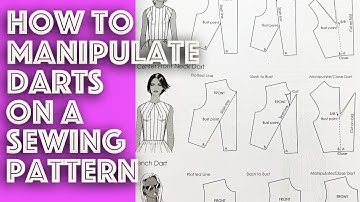 Easy Dart Manipulation On A Sewing Pattern Tutorial | Sew Anastasia