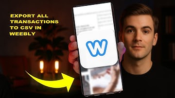 How To Export All Transactions To CSV In Weebly 2025 (DATA EXPORT)
