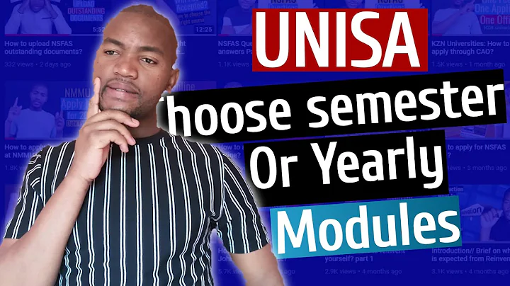 How to choose Modules at UNISA?