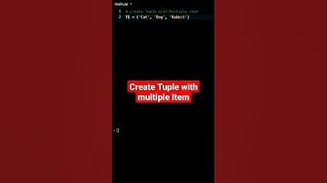 create tuple with multiple item | python tutorial #shorts #python #cbse
