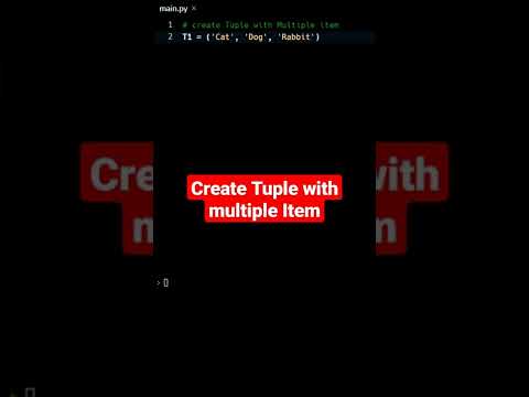 create tuple with