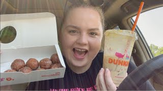 Trying Dunkin Donuts New Pumpkin Spice Menu | Fall 2021