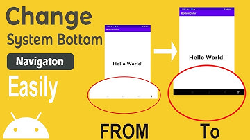 How to change Bottom Navigation Bar Color Android Studio|System Navigation Color | Android Tutorial