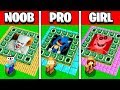 NOOB vs PRO vs GIRL FRIEND PORTAL MINECRAFT HOUSE BATTLE! (Build Challenge)