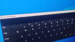 How to open an on screen keyboard in desktop using run osk command 