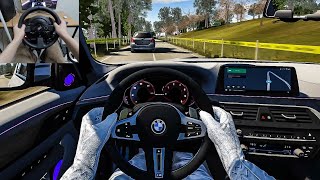 Assetto Corsa - 2020 BMW M550d xDrive [Steering Wheel Gameplay]