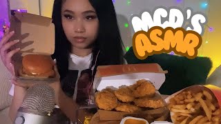ASMR| Mcdonald’s MUKBANG🍟🍔(eating sounds,drinking sounds, clicky whispers)