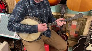 1940s Kay-made resonator tenor banjo