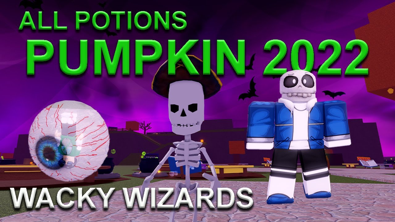 All Potions Pumpkin 2022 Halloween Update Wacky Wizards Roblox.
