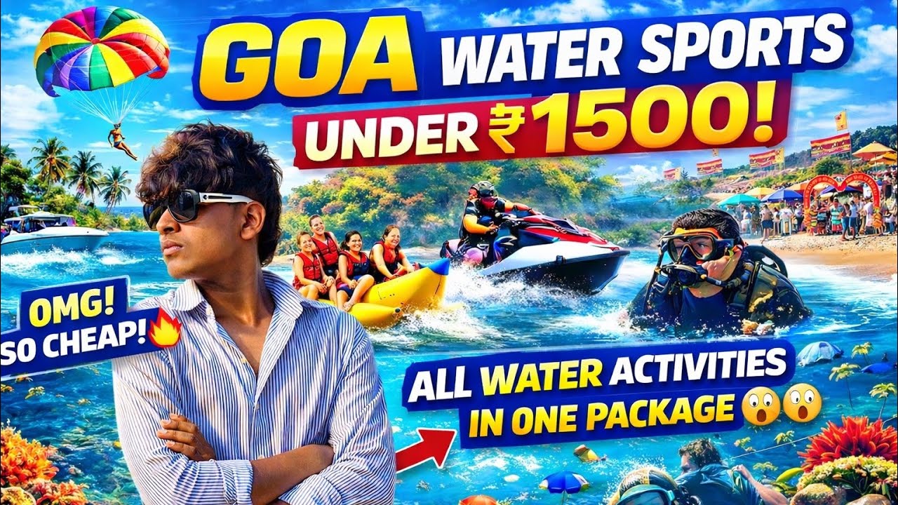 ₹1500 Mein Goa Water Activities 😱 | Itna Sasta Kaise? 💦🔥