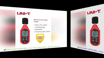 UNI-T UT353 Digital Sound Level Meter UT353BT Noisemeter 30-130dB Decibel Tester Noise Audio Detecto