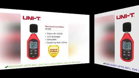 UNI-T UT353 Digital Sound Level Meter UT353BT Noisemeter 30-130dB Decibel Tester Noise Audio Detecto