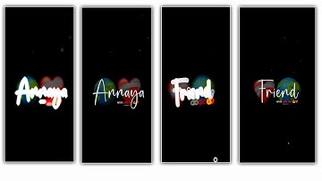 Instagram Trending Name Art Video Editing in Alight Motion Instagram trending video editing