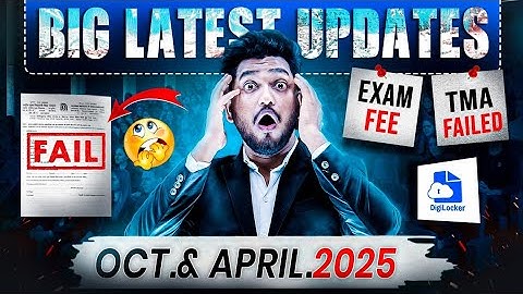 NIOS Big Latest Updates April Original Marksheet & October Theory Exam Failed |TMA Marks | PCP