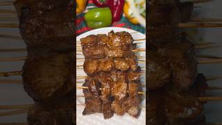 Говяжий шашлык на сковороде #cooking #food #recipe #еда #steak