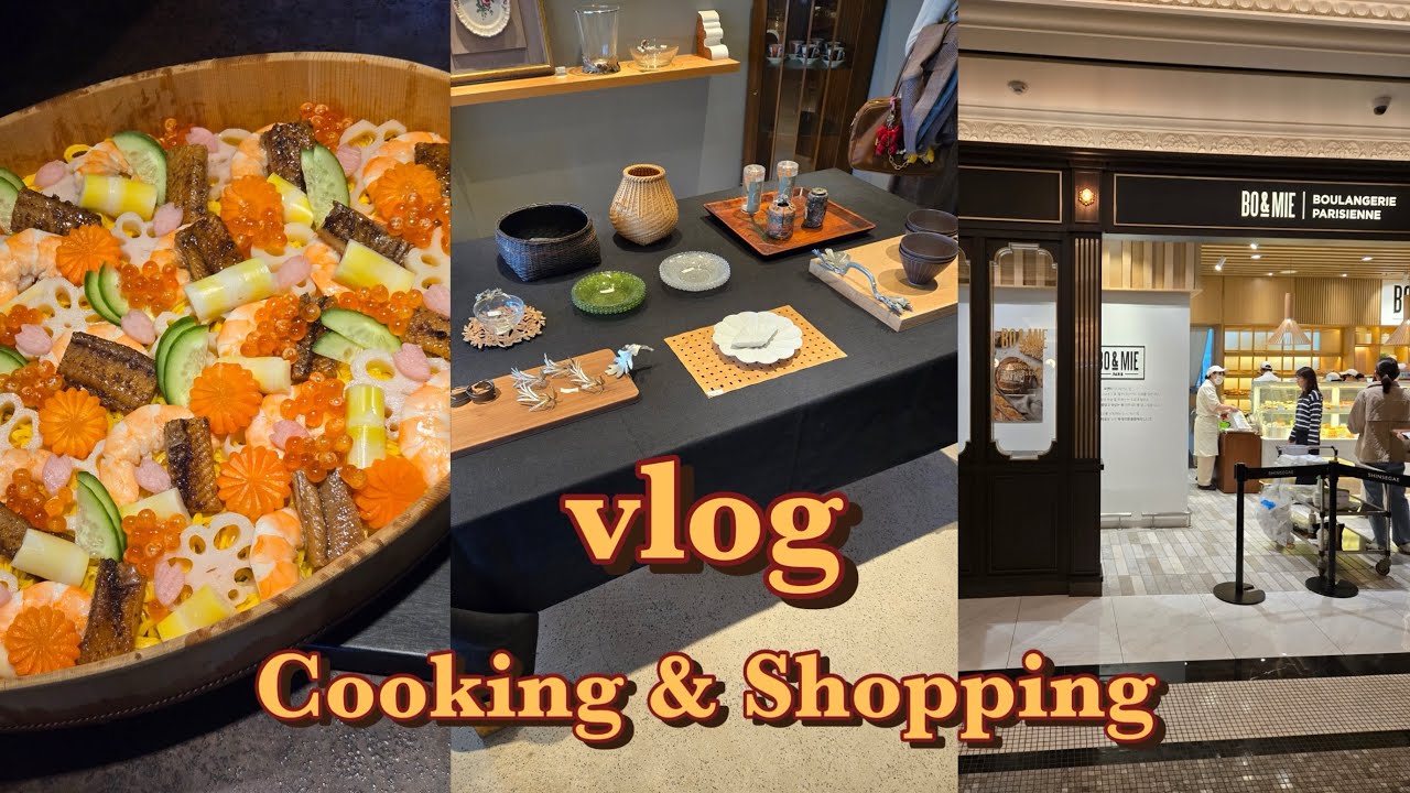 vlog ep.5 | 일상 | 치라시스시 만들기 / 오르골테라피🎶 / 신세계강남 식품관 / 제주 출장🌸