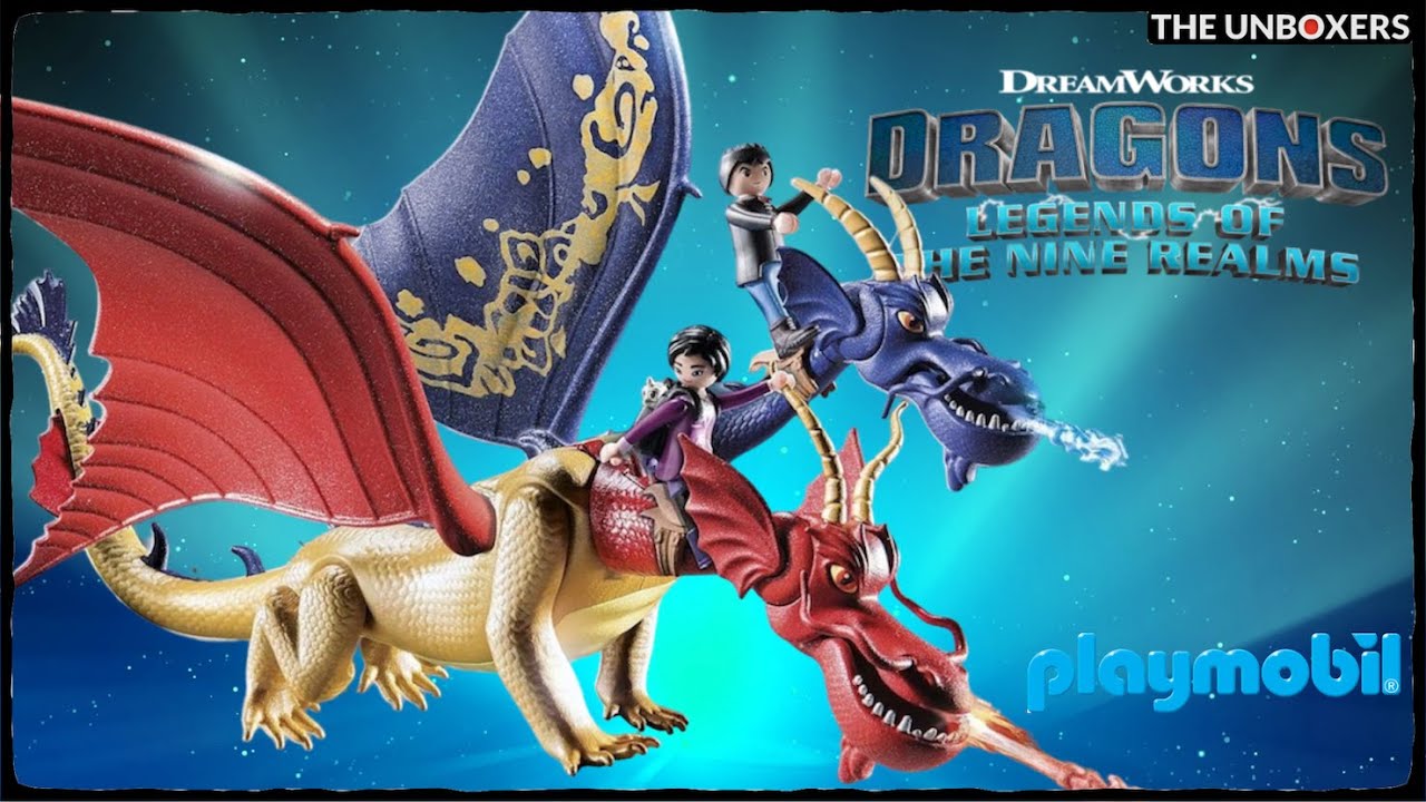 Dreamworks Dragons Nine Realms Wu & Wei with Jun & Eugene by