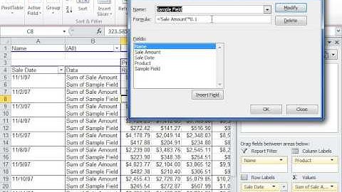 Excel 2010 Change the Formula for a Calculated Field in a PivotTable