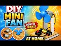 DIY Mini Stand DC Motor Fan at Home | Simple Science Project | Homemade Mini Fan