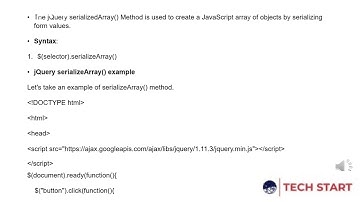 13 jQuery serializeArray