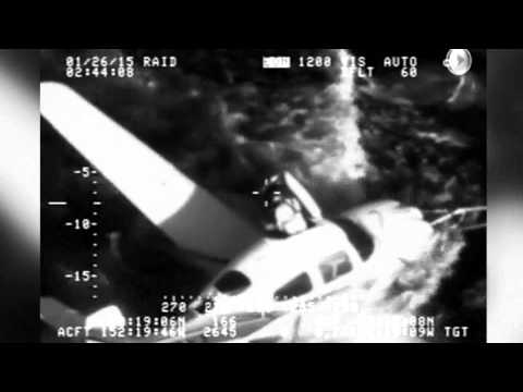 Amazing Video of Single Engine Plane Parachuting to Safety