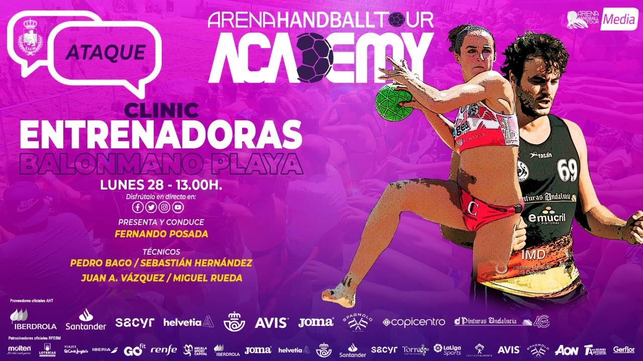 AHT ACADEMY | CLINIC ENTRENADORAS BALONMANO PLAYA | LUNES 28 13H