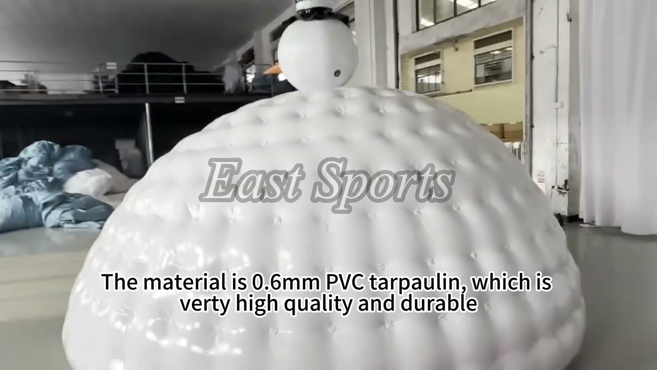 Inflatable snowman dome tent for outdoor party